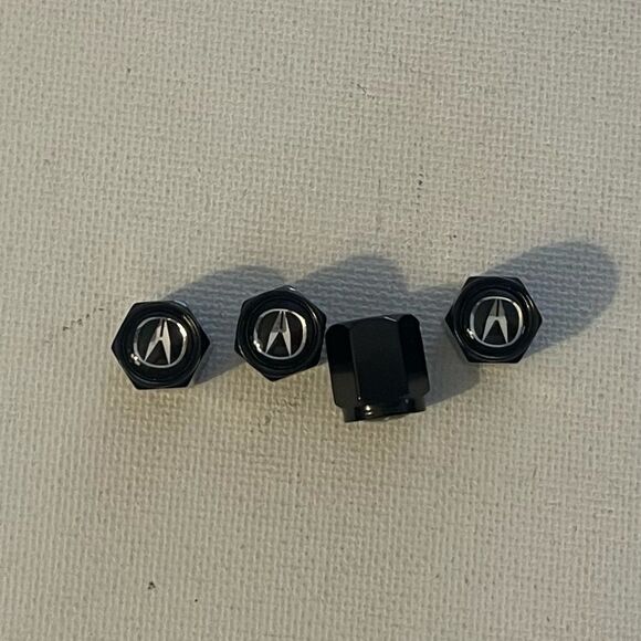 Other - Acura Logo valve Stem caps in Black set of 4 NWT